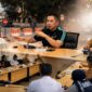 Walikota Padang Panjang HendriArnis saat pimpin  evaluasi rekayasa one way tahap 2 ,mengahdirkan seluruh stakeholder didampingi plt sekda wartini,juga kabanBKPSDM  Zetrial 